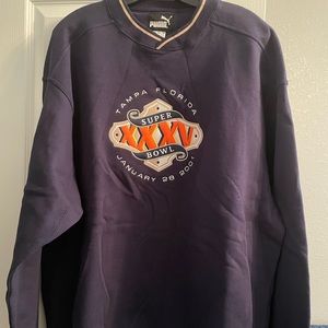 2001 Official Super Bowl XXXV V-neck Sweatshirt